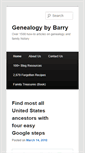 Mobile Screenshot of genealogybybarry.com